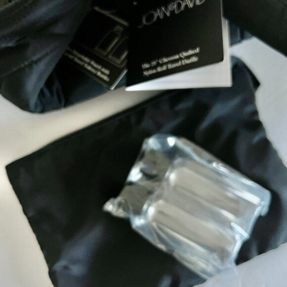 JOAN & DAVID Chevron Quilted Roll Duffle Bag NWT Size 21" - Picture 3 of 11